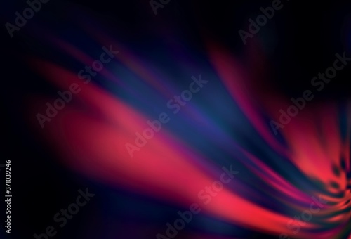 Dark Pink vector blurred shine abstract template.