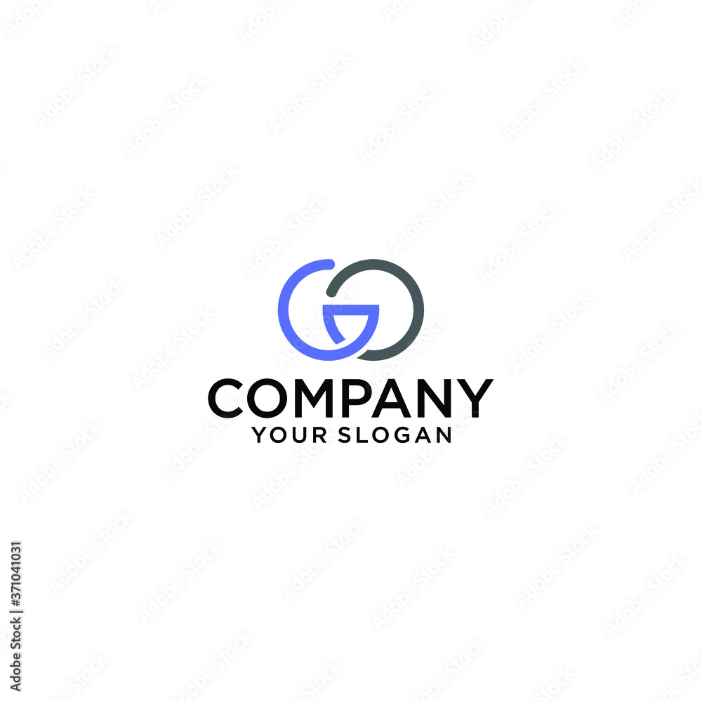 Go and G Letter Icon Vector Logo Template Illustration Design. Go and G Letter Icon Vector Logo Template Illustration Design.