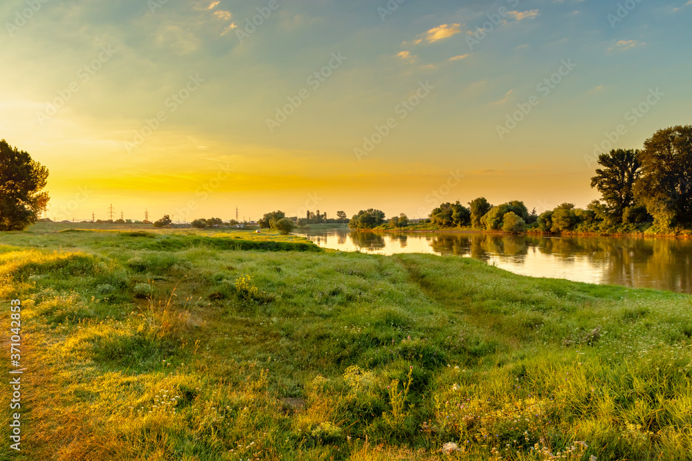 Obraz premium sunset in arad romania