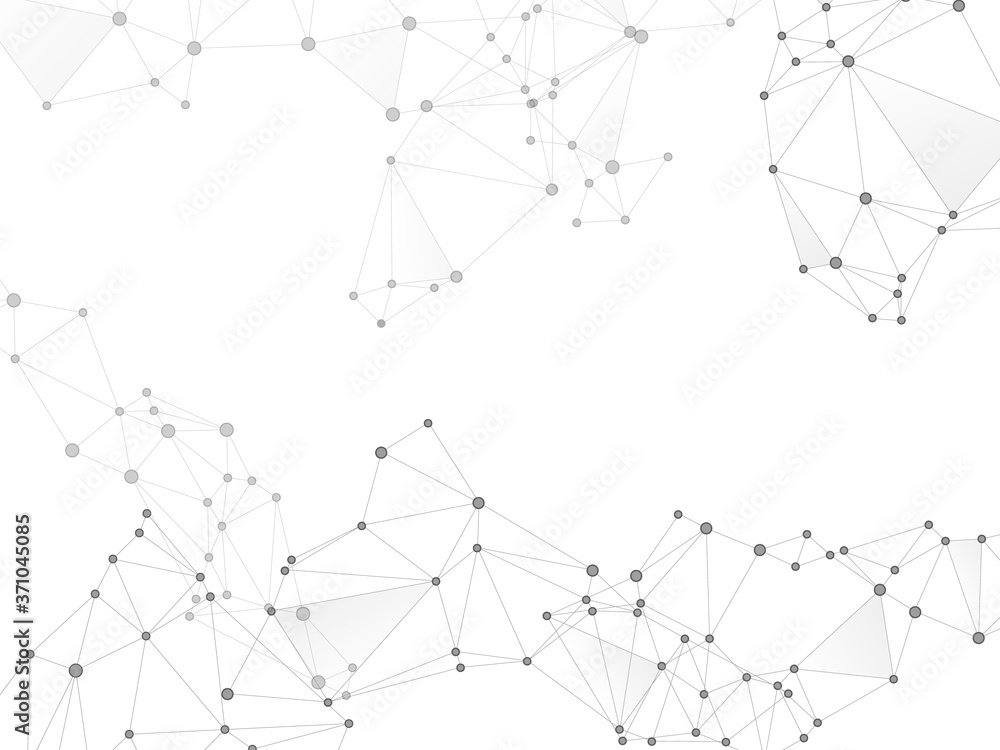 Fototapeta premium Block chain global network technology concept.