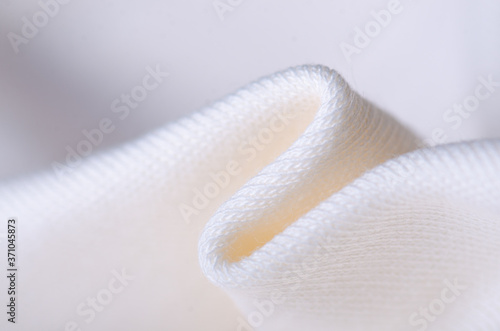White cotton textile material cloth texture blur background