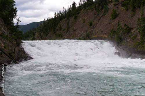 Bow Falls on a Partially Cloudy Day