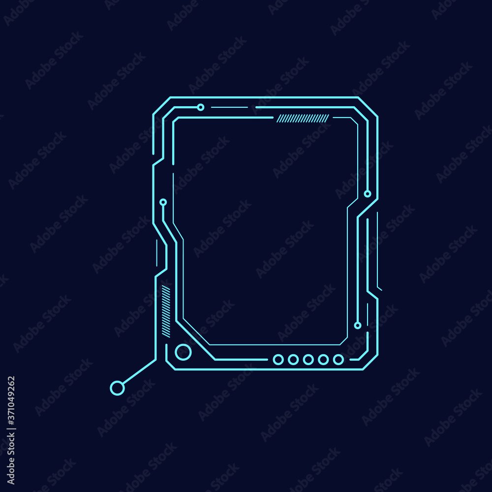 Digital callouts titles. Futuristic sci fi frame template design. Vector illustration Digital callouts titles. Futuristic sci fi frame template design. Vector illustration