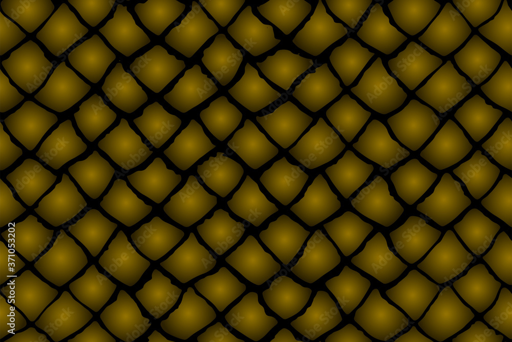 Fototapeta premium Full Seamless Ornamental Snake Animal Skin Pattern Vector. Monochrome snake leather design for textile fabric print. Snake leather pattern for bag, shoes, tight, dress and fabric.