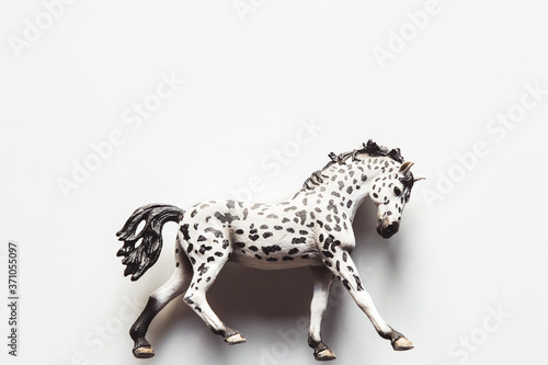 Horse realistic toy - white background isolated © Svetlana