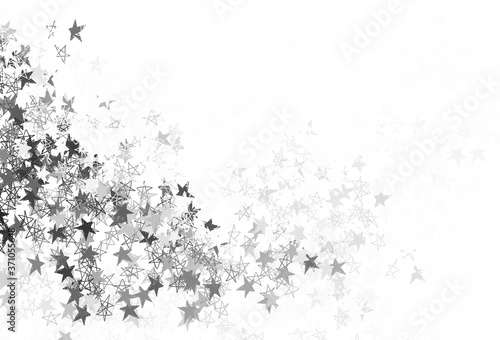 Light Gray vector texture with beautiful stars.