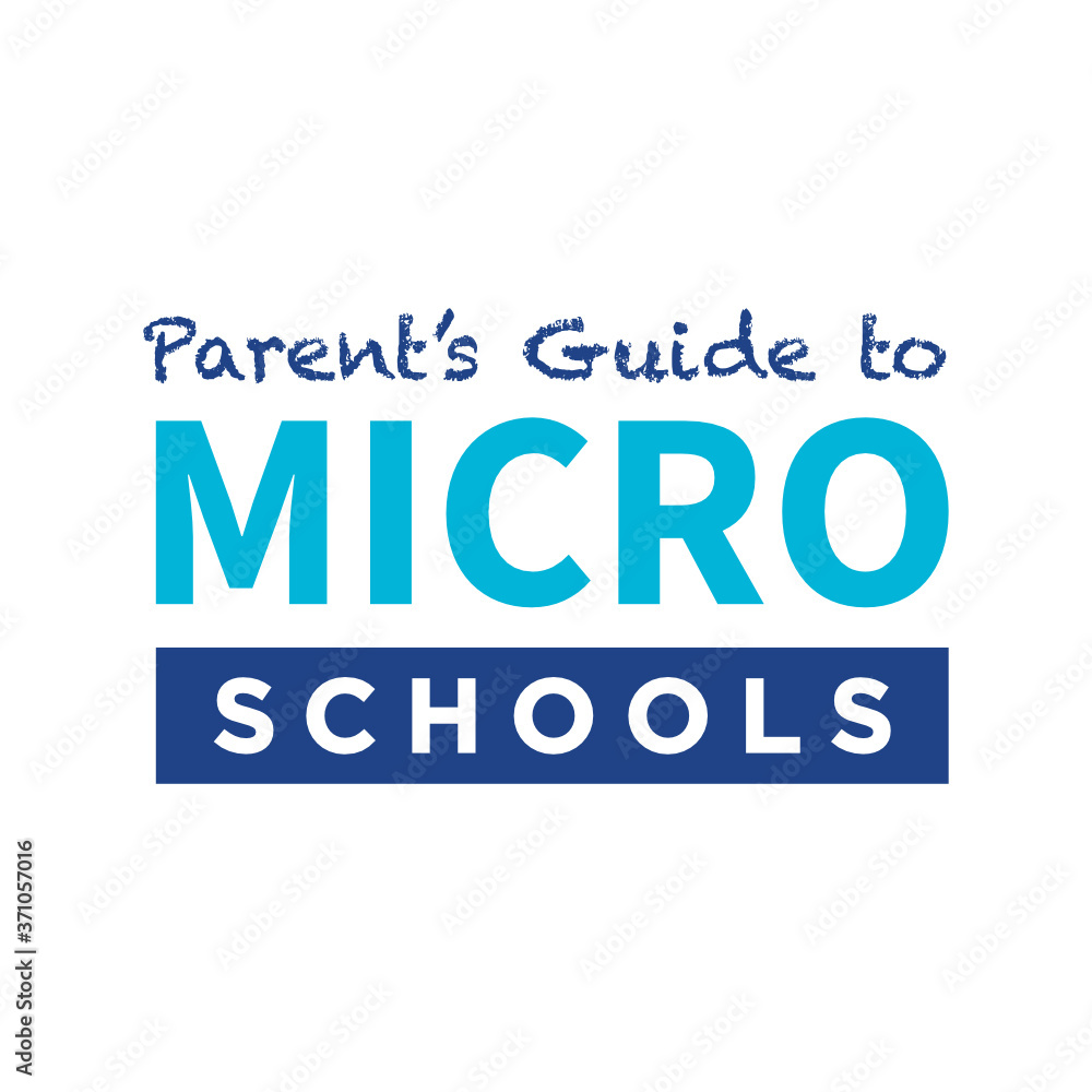 Parent's Guide to Micro School Text, Learning Pod, Pod Learning, Pandemic Pod Eduction, K-12 Vector Illustration