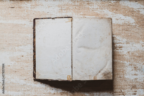 old book on a wooden background