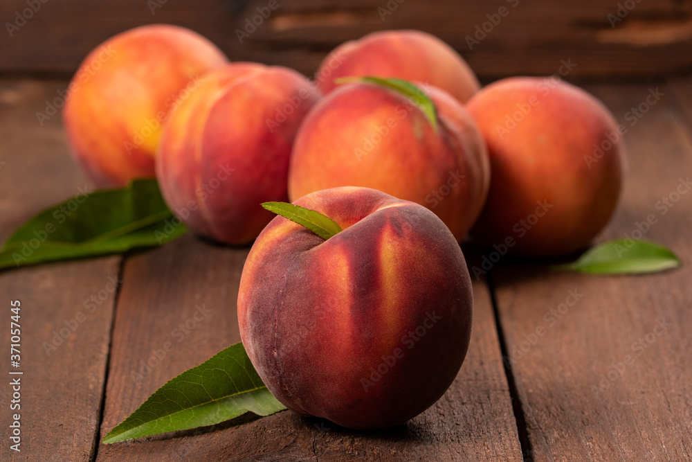 Fresh juicy peaches Fresh juicy peaches