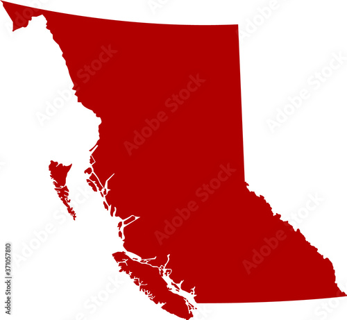 map of british columbia canada