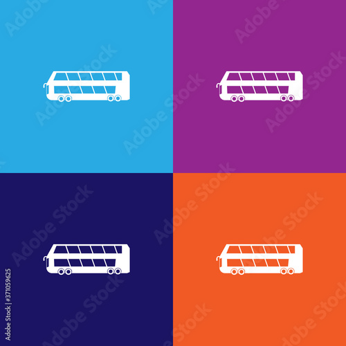 double-decker icon. Element of car type icon. Premium quality graphic design icon. Signs and symbols collection icon for websites, web design, mobile app