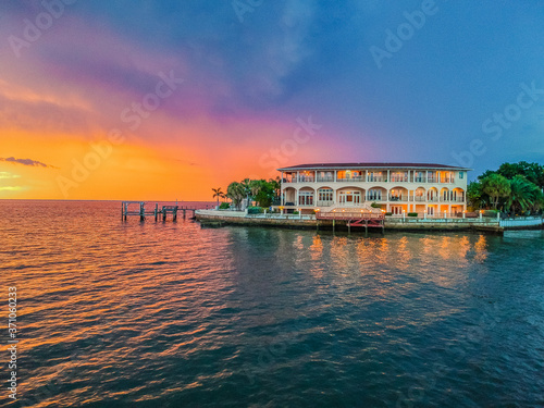 Drone Aerial South Tampa Mansion