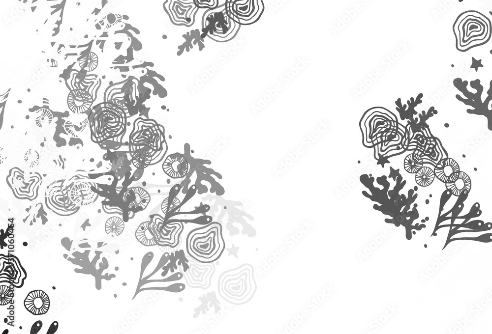 Light Gray vector backdrop with memphis shapes. Light Gray vector backdrop with memphis shapes.