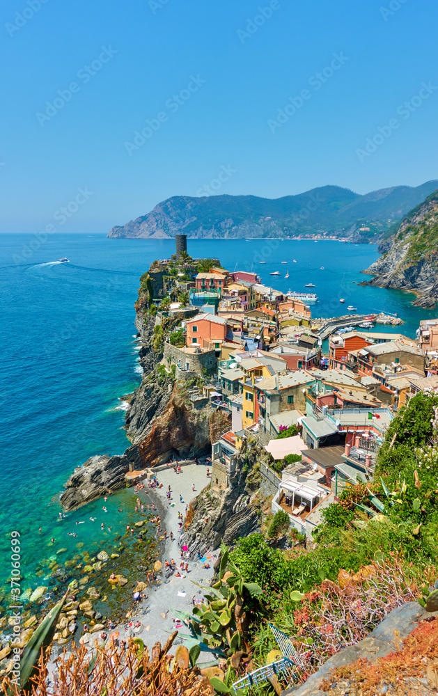 Vernazza town by the sea in Cinque Terre