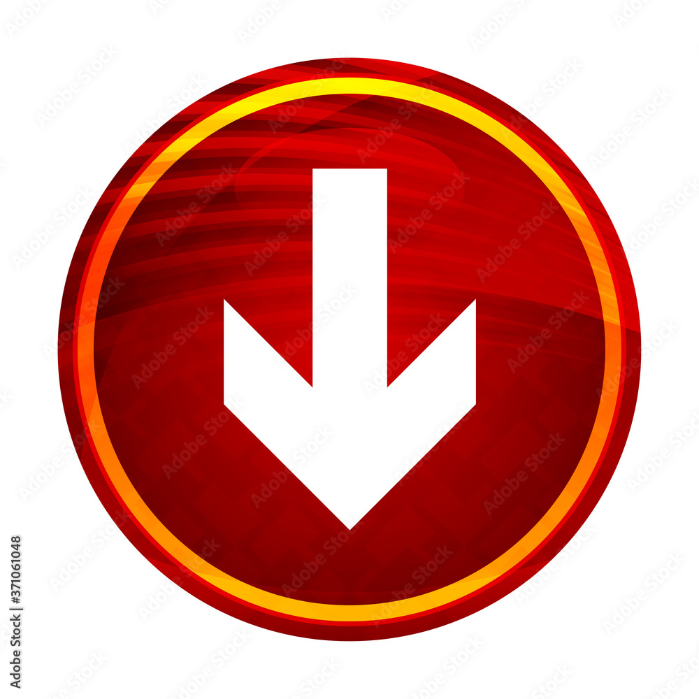 Download arrow icon creative red round button illustration design Download arrow icon creative red round button illustration design