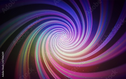 Dark Pink, Green vector layout with cosmic stars. Modern abstract illustration with Big Dipper stars. Pattern for futuristic ad, booklets.