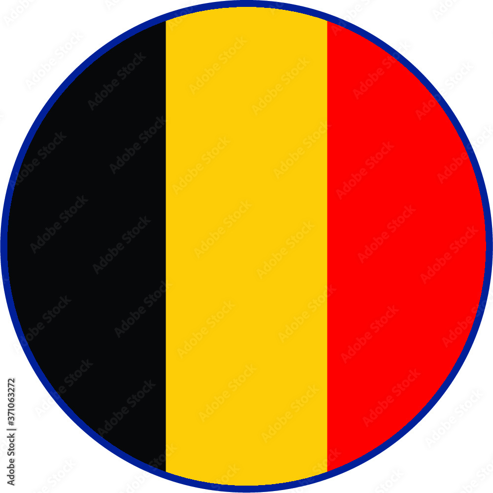 Fototapeta premium belgium flag button