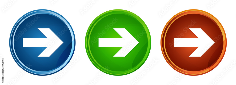 Next arrow icon stylish round button set glass design Next arrow icon stylish round button set glass design