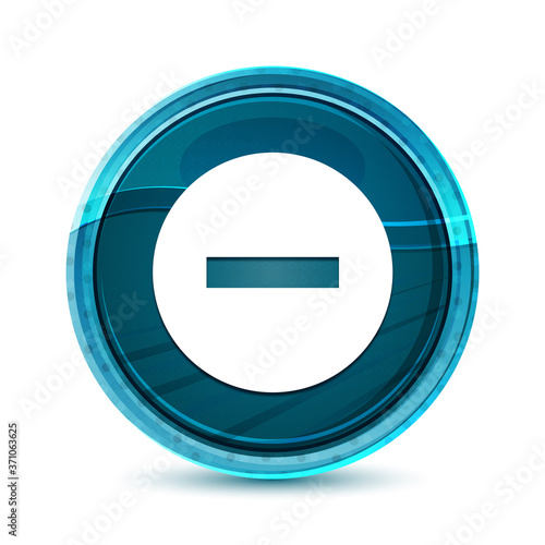Free Download Cancel icon elegant glass blue round button vector design illustration - GFXLoad