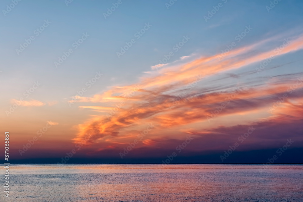 Sunrise over Mediterranean Sea