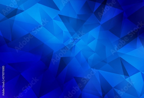 Light BLUE vector gradient triangles template.