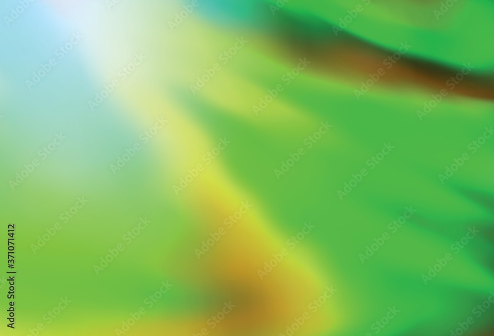 Light Green, Yellow vector blurred template. Light Green, Yellow vector blurred template.