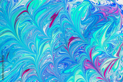Ebru style background with different patterns in high quality © Shrayner