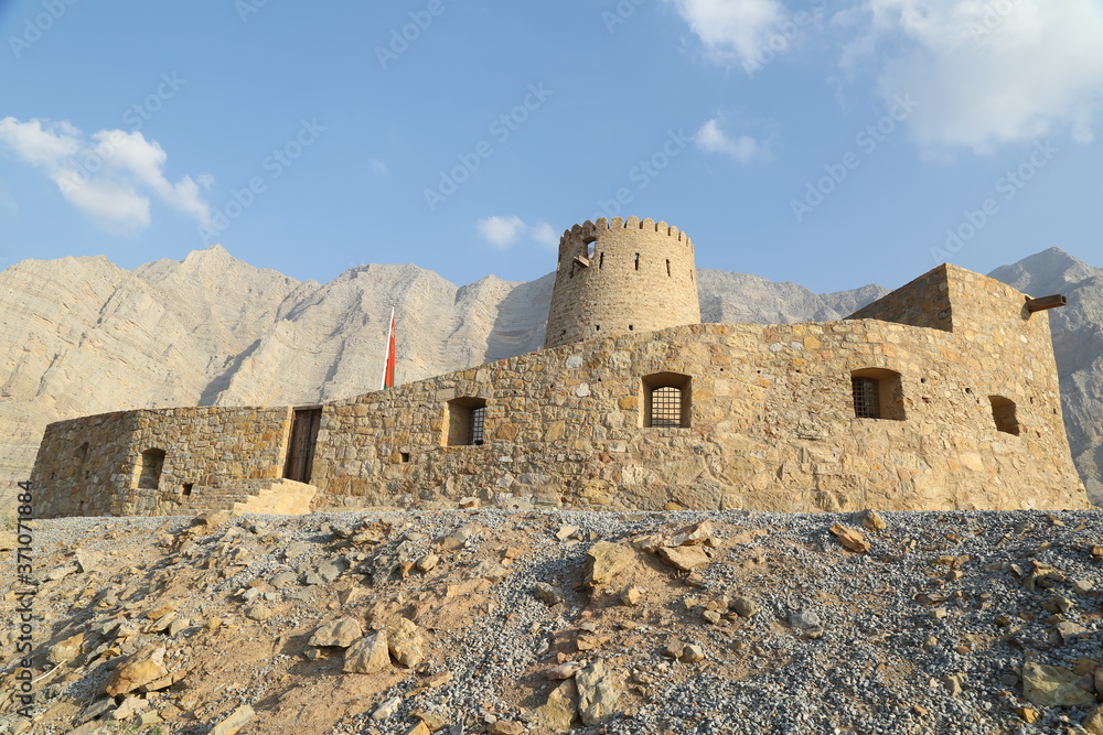 A castle in Musandam A castle in Musandam