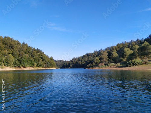 Lokvarsko lake in mountain area of Croatia