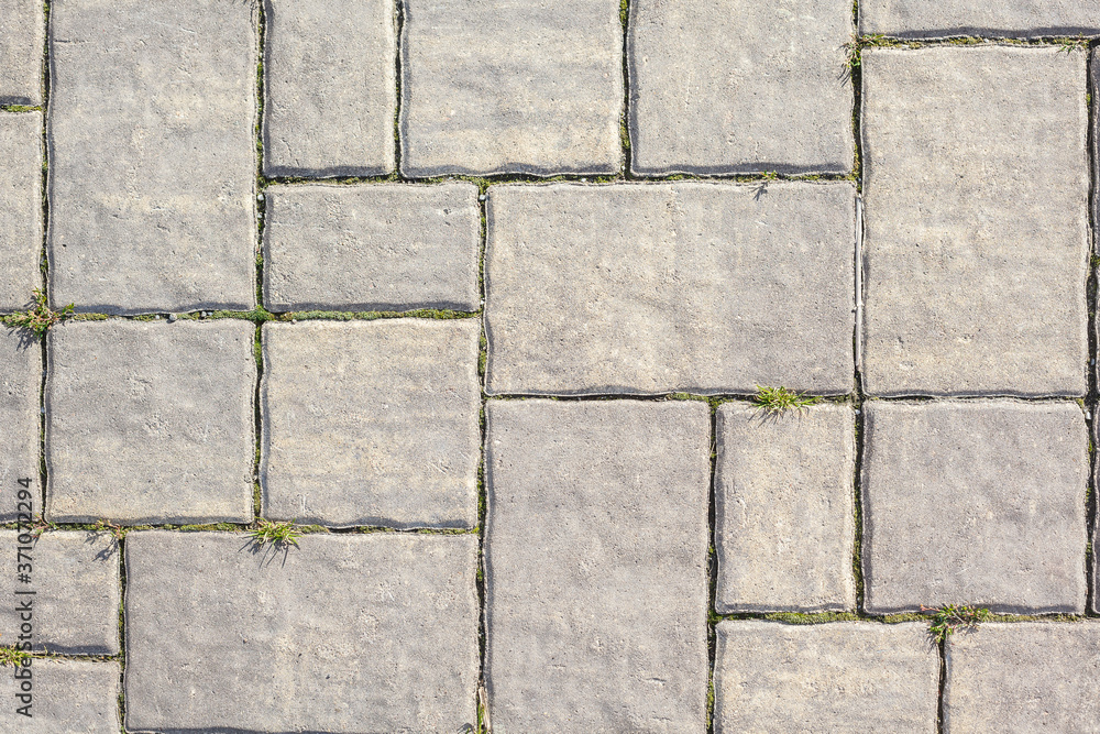 Naklejka premium Stone tile texture, street floor texture