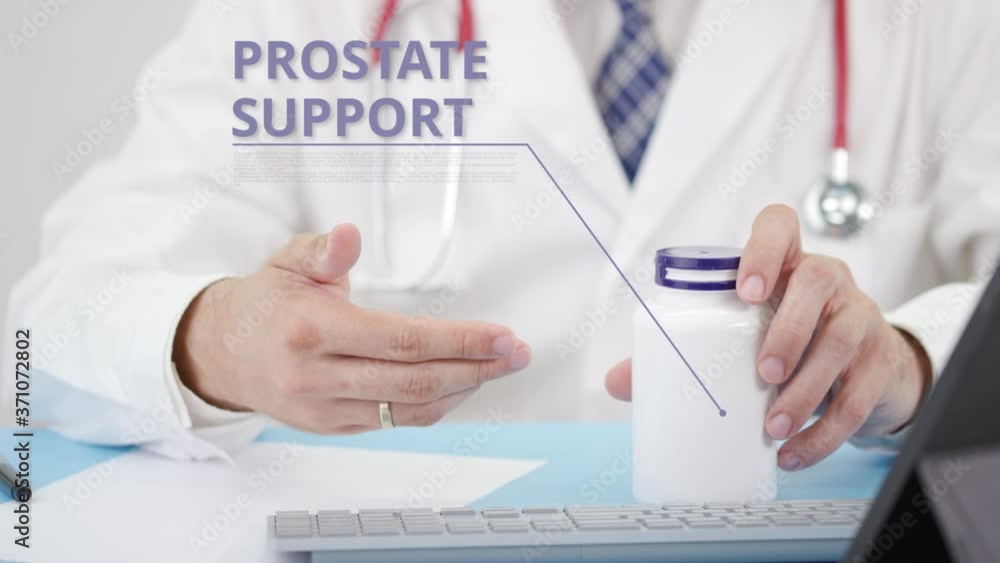 Doctor describing some a generic PROSTATE SUPPORT to a patient