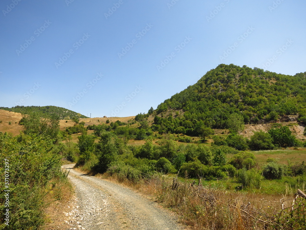 Hiking close to Vithkuq, Albania