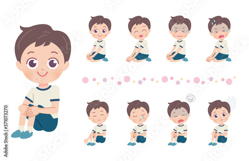 cute type boy_sitting