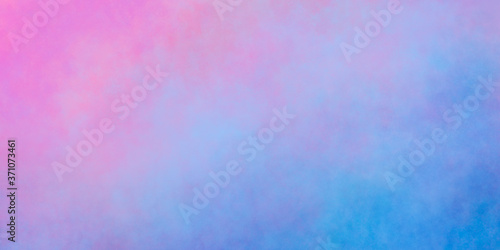 watercolor blue pink background with mixing colors. Elegant background for banners, printing, postcards. Bright saturated paint colors © Medvedeva
