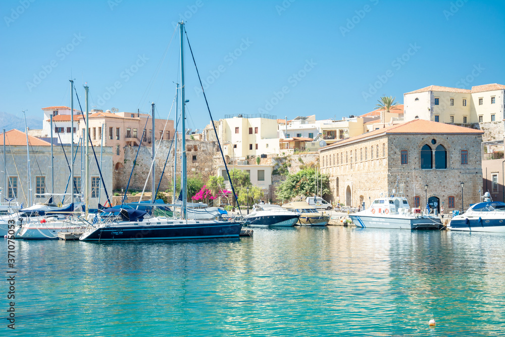 Chania Hafen in Kreta