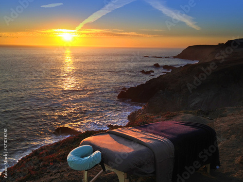 Beach Massage Sunset