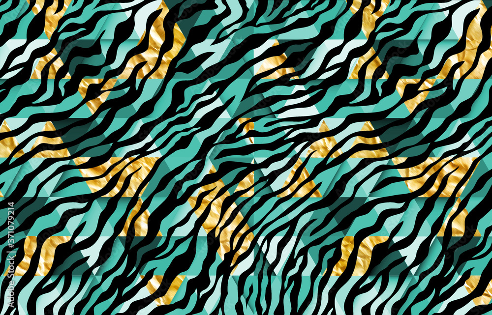 zebra pattern with geometric print zebra pattern with geometric print