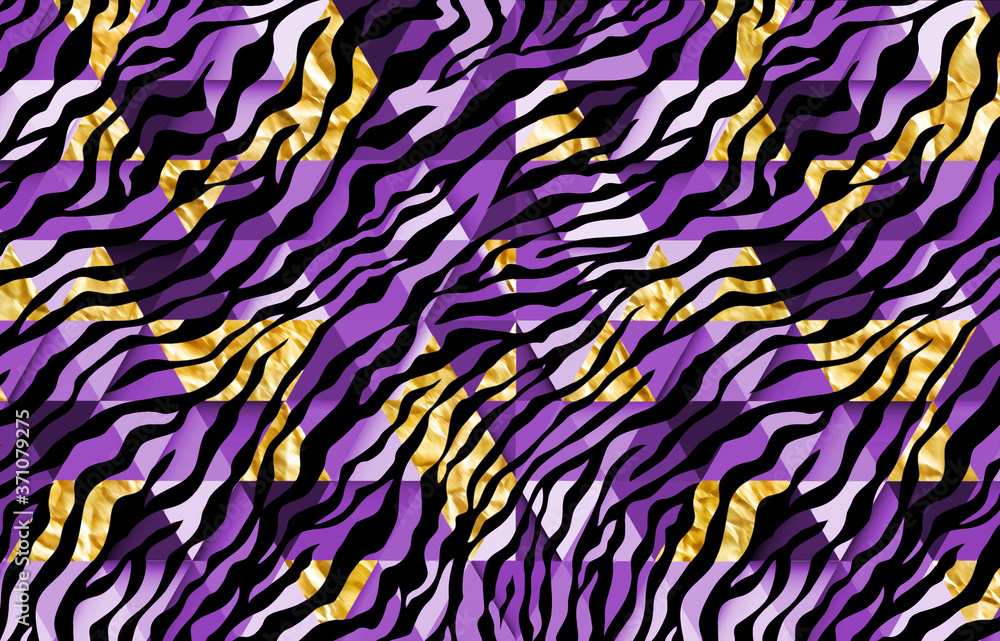 zebra pattern with geometric print zebra pattern with geometric print