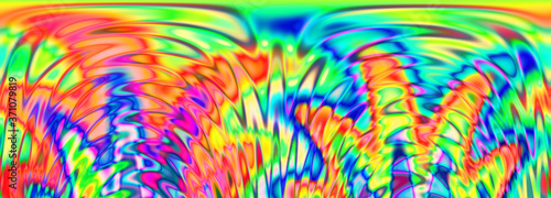 An abstract multicolored psychedelic background image. © Brothers Welch