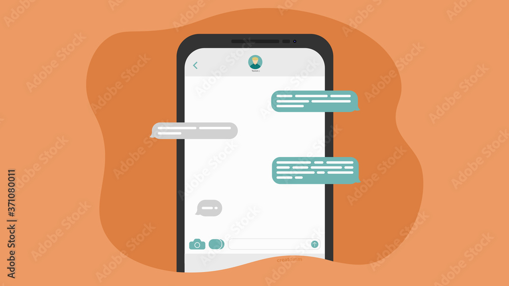 phone chat illustration phone chat illustration