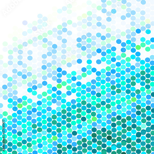 Abstract background from multicolored blue circles. Vector illustration