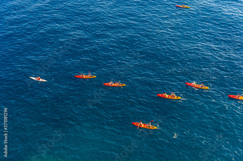 Kayaking in the adriatic sea near dubrovnik, Croatia © Stefano Zaccaria
