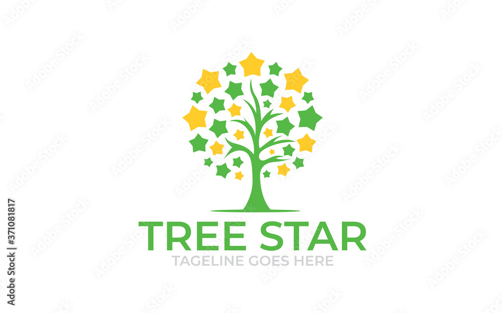 Obraz premium Illustration graphic vector of Leaf Tree growth logo design template