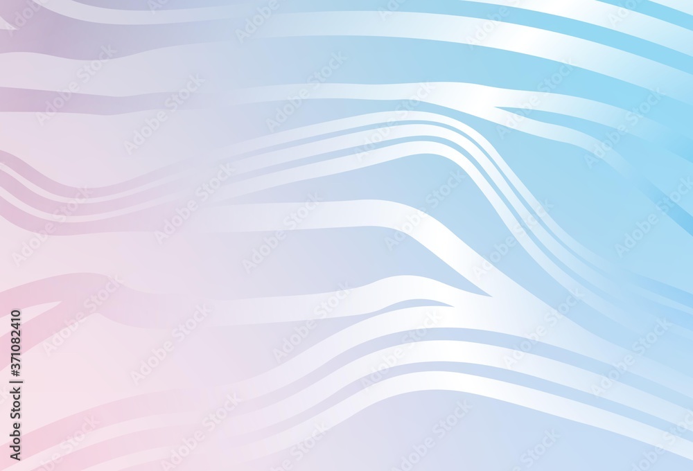 Light Pink, Blue vector layout with curved lines. Light Pink, Blue vector layout with curved lines.