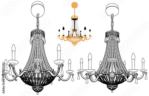  Luster Chandelier Vector 