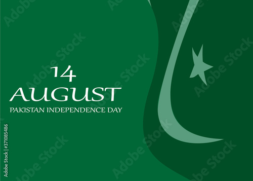 Pakistan independence day background illustration concept isolated