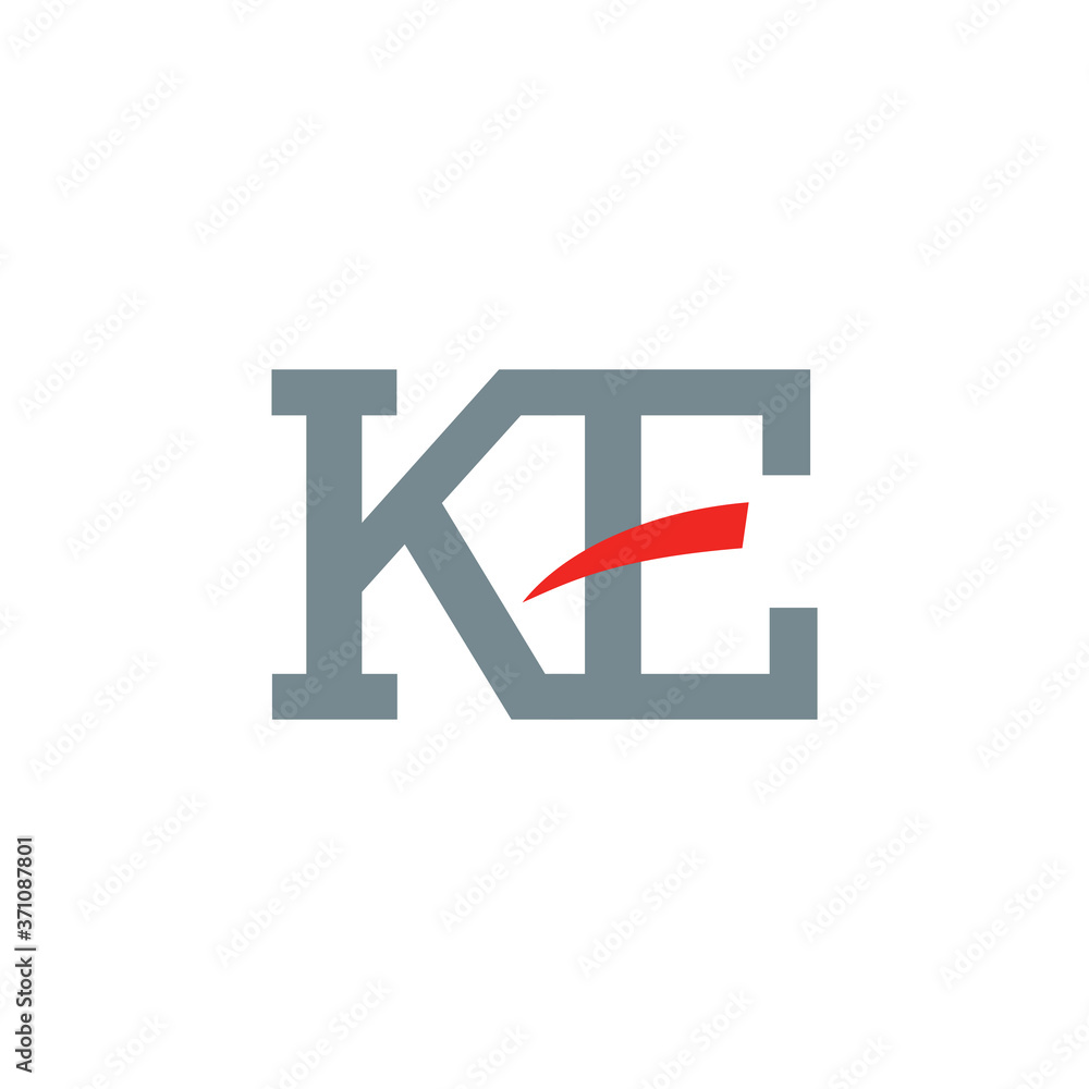 Initial letter logo KE, EK, logo template Initial letter logo KE, EK, logo template