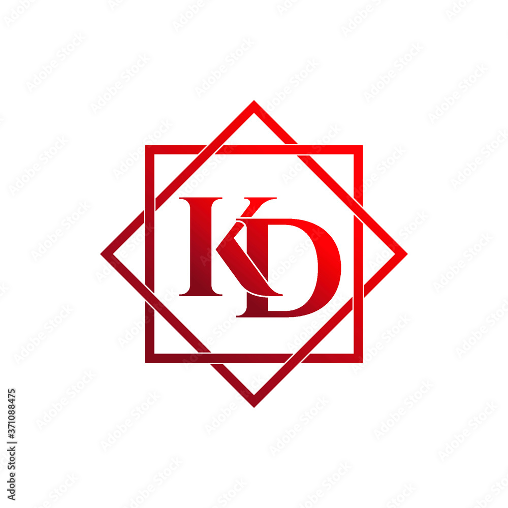 Letter KD luxury logo design vector Letter KD luxury logo design vector