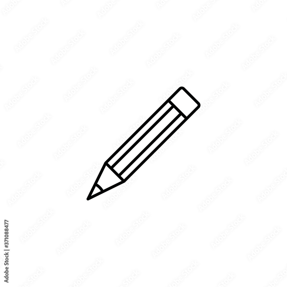 Pencil outline symbol Pencil outline symbol