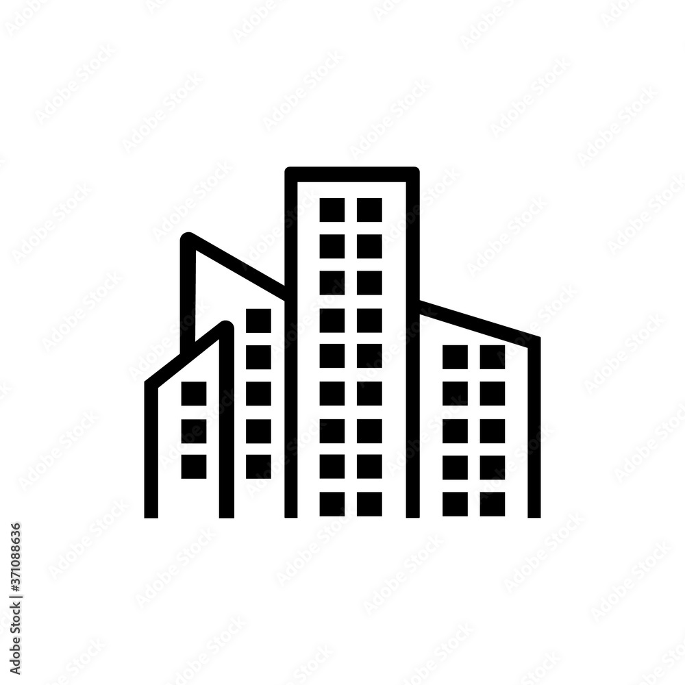 Building city icon logo
